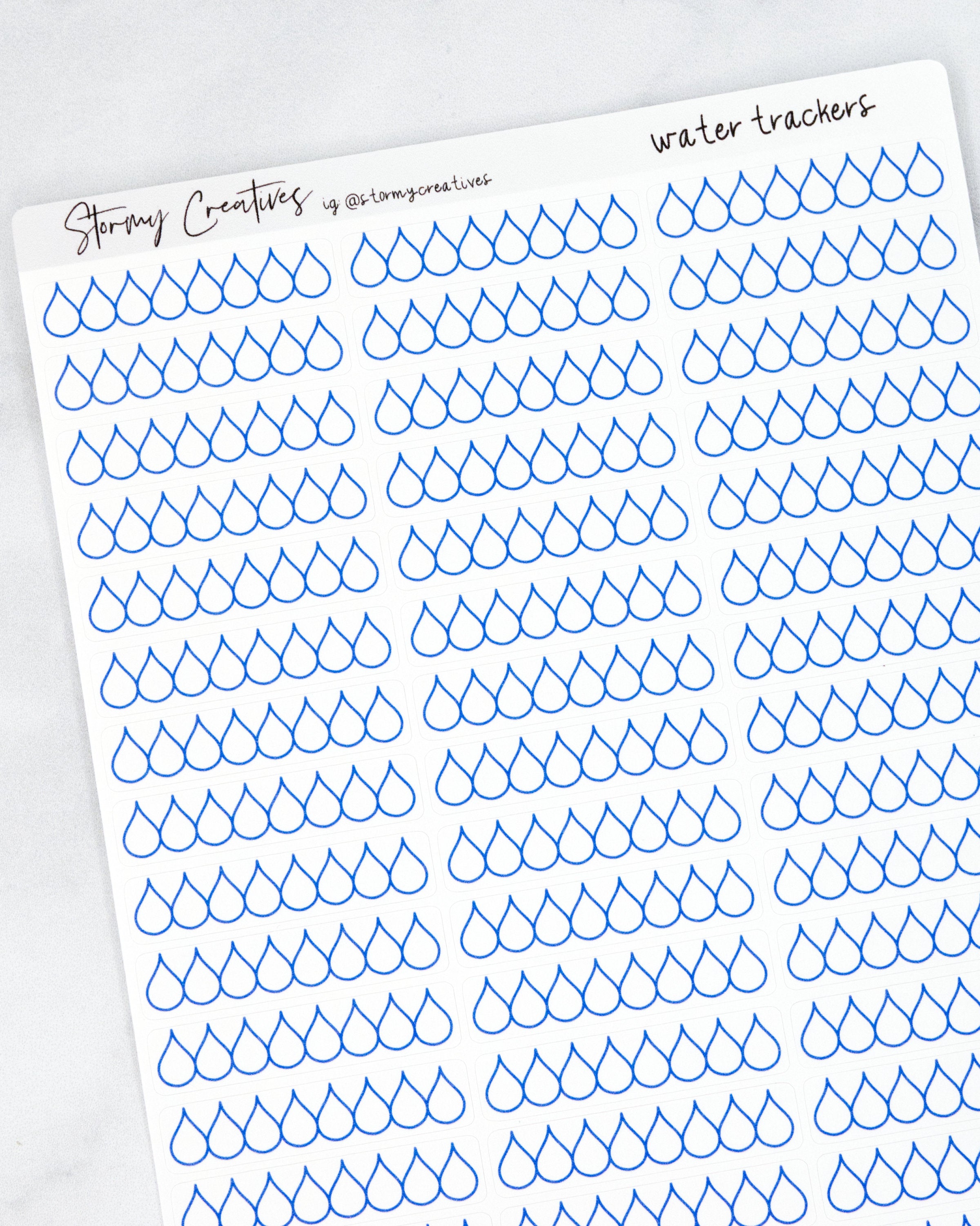Water Tracker Stickers