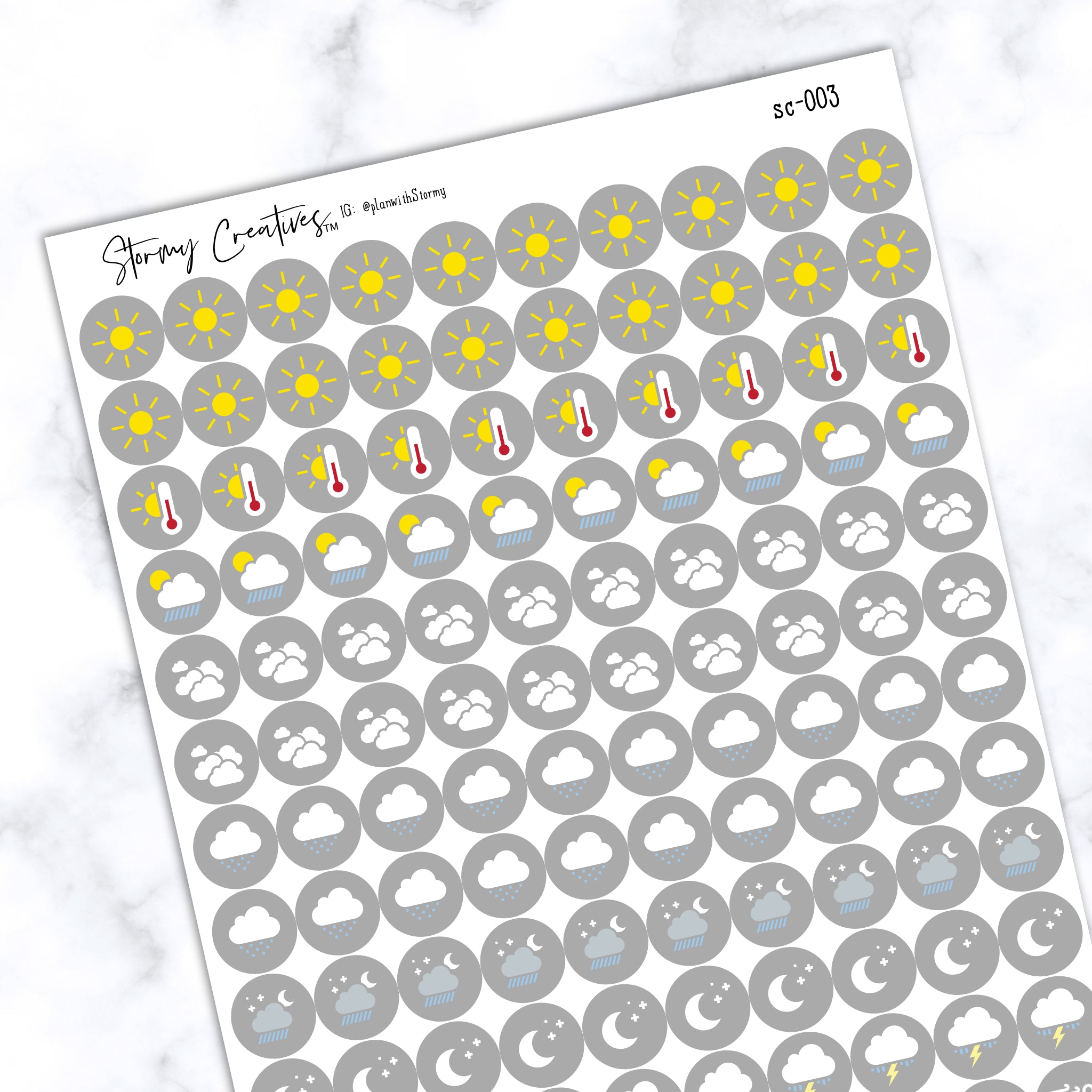 Weather Icon Stickers
