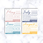 Essentials Calendar Planner and Journaling Stickers Starter Kit