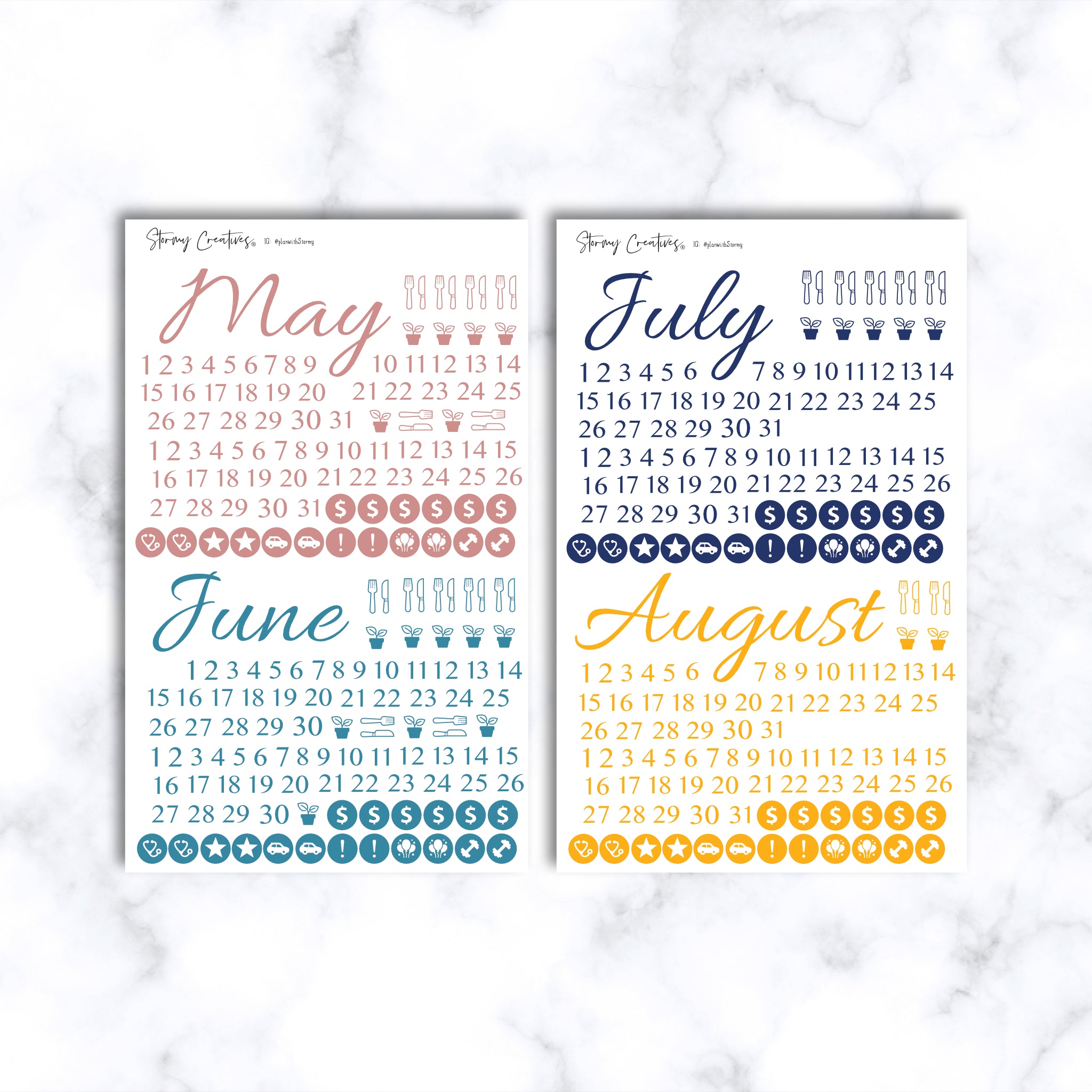 Essentials Calendar Planner and Journaling Stickers Starter Kit