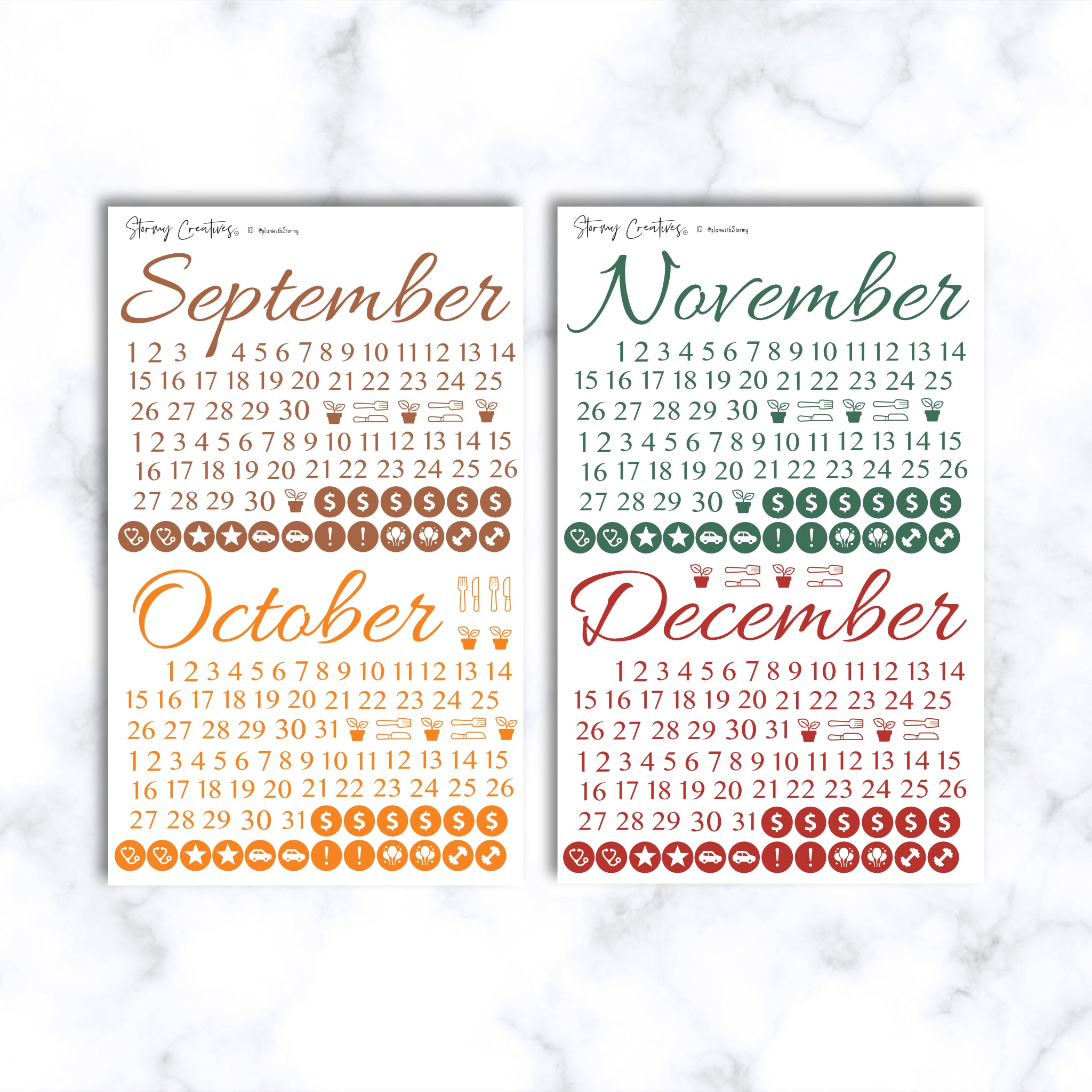Essentials Calendar Planner and Journaling Stickers Starter Kit