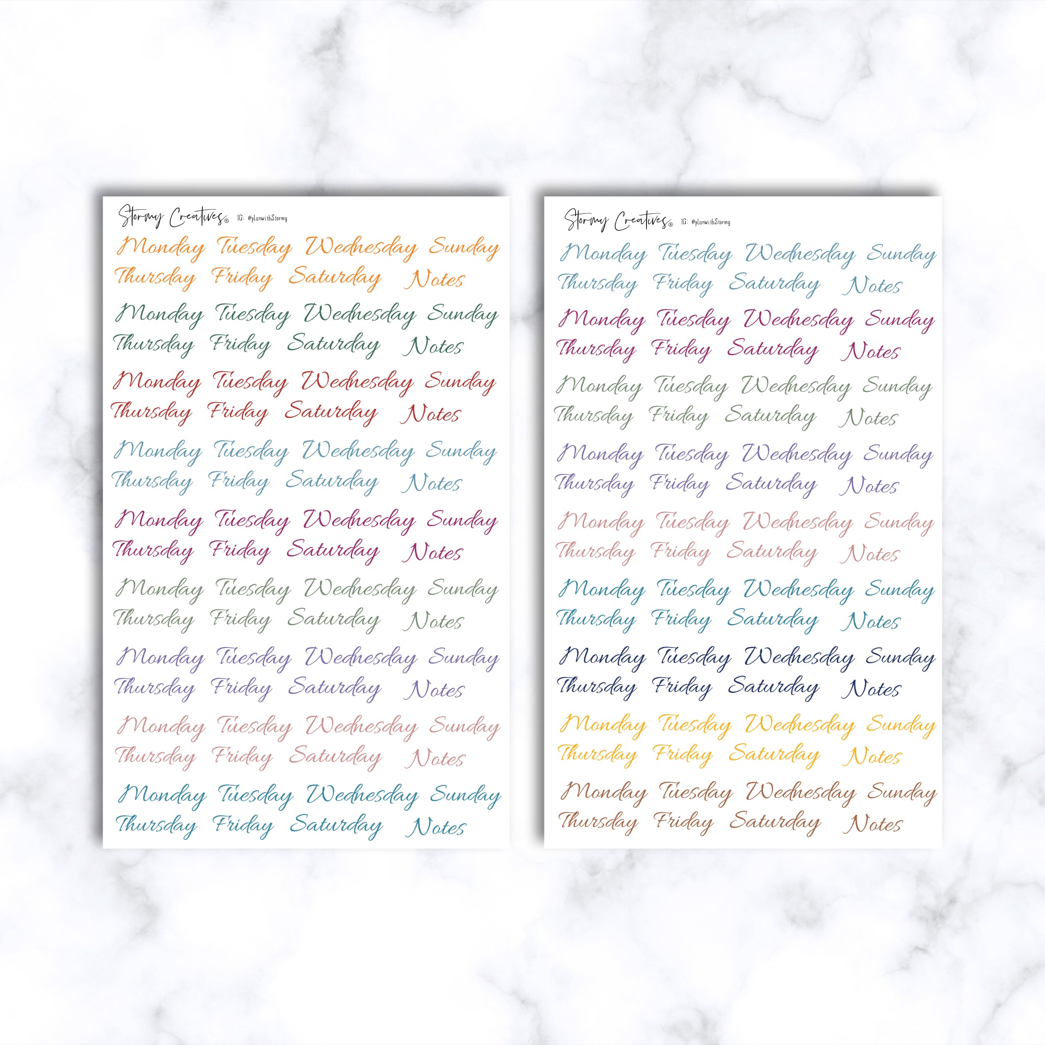 Essentials Calendar Planner and Journaling Stickers Starter Kit