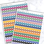 Small Pay, Dollar Sign Dot Stickers
