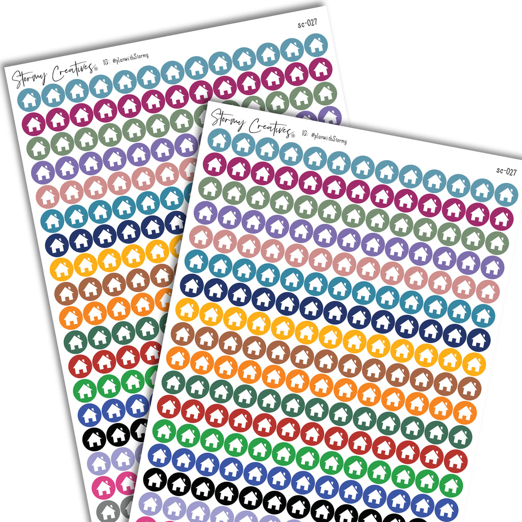 Small Home, House Dot Stickers