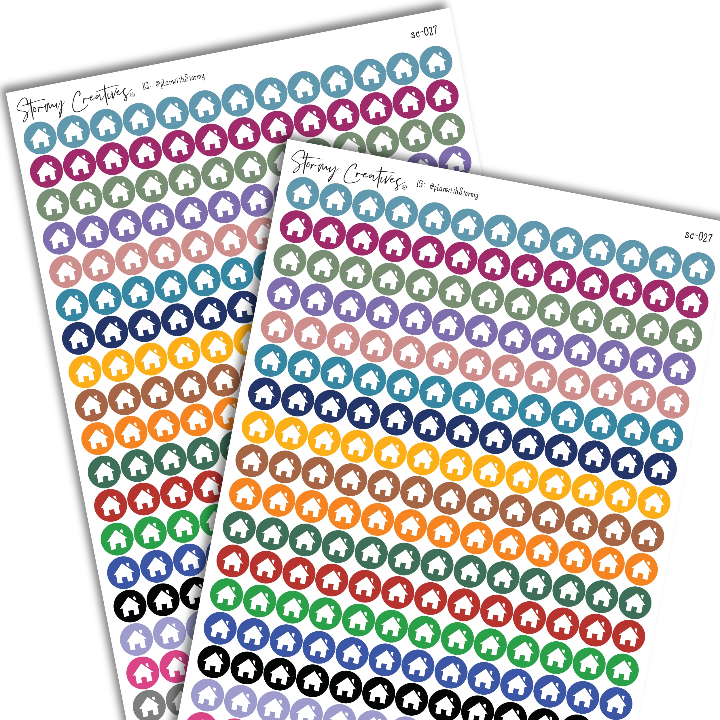 Small Home, House Dot Stickers