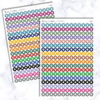 Small Pet Paw Print Dot Stickers