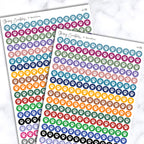 Small Pet Paw Print Dot Stickers