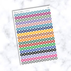 Small Pet Paw Print Dot Stickers