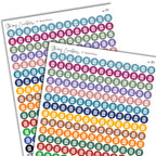 Small Trash Can Dot Stickers