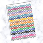 Small Soccer Ball Dot Stickers