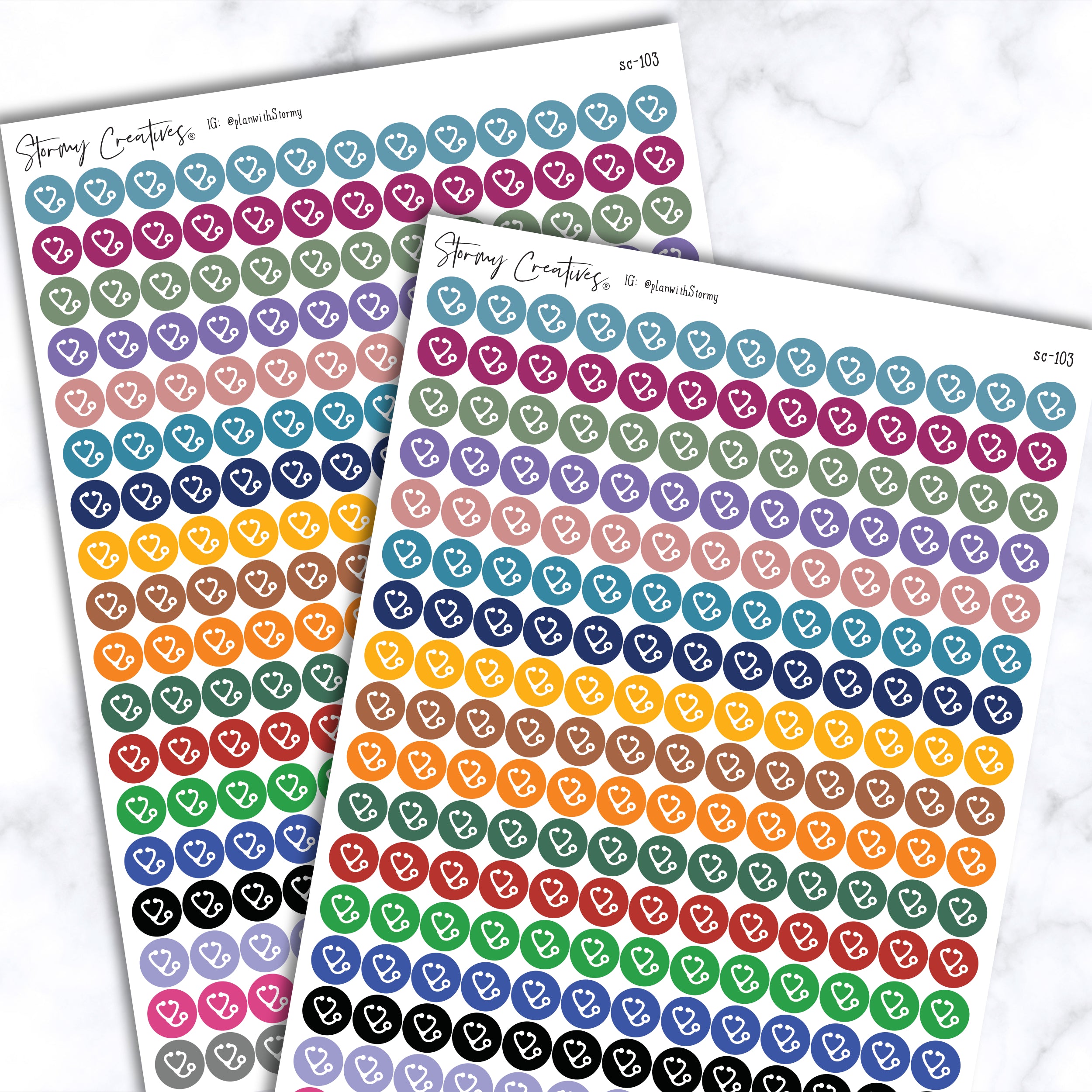 Small Medical Stethoscope Dot