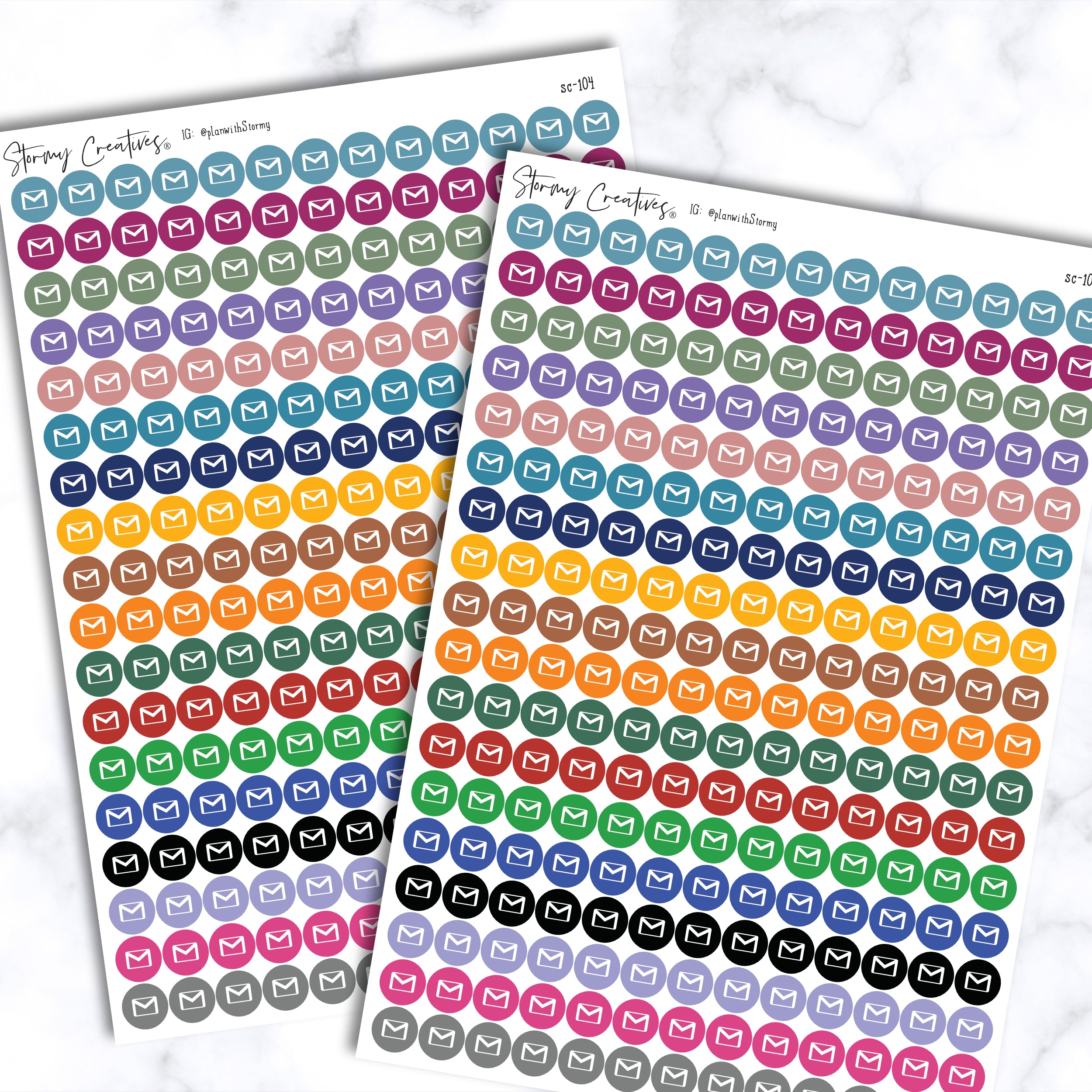 Small Mail, Email Dot Stickers
