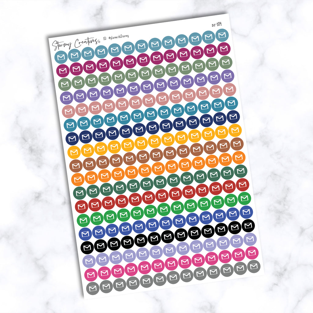 Small Mail, Email Dot Stickers