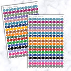 Small Exclamation Point Dot Stickers