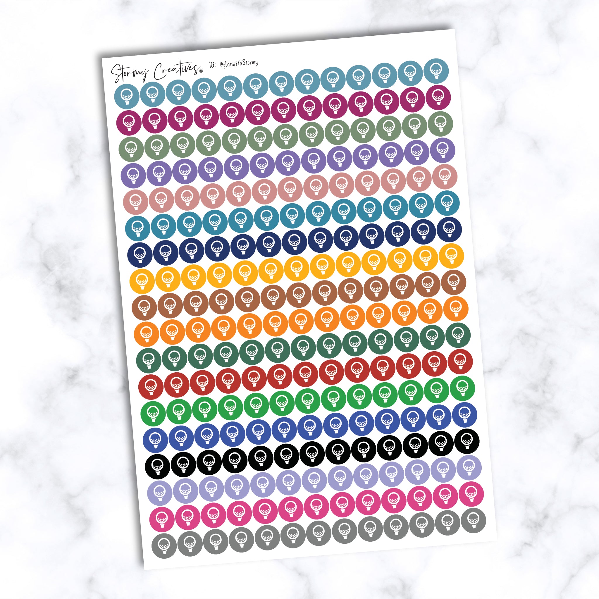 Small Golf Dots