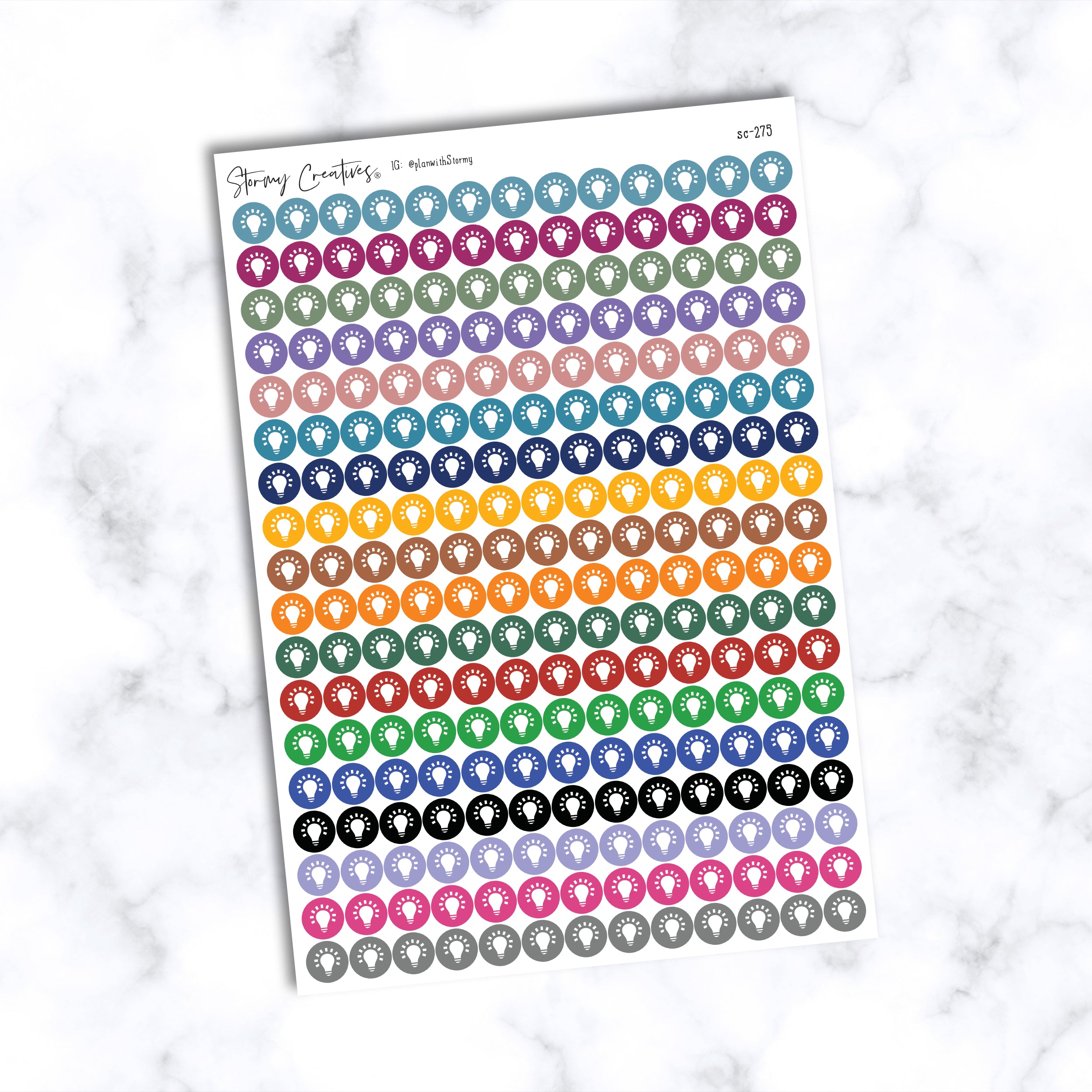 Small Idea, Light Bulb Icons