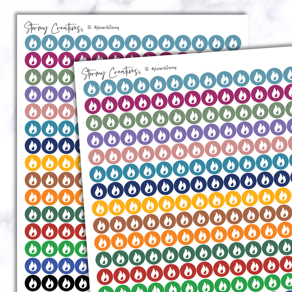 Small Flame Dots