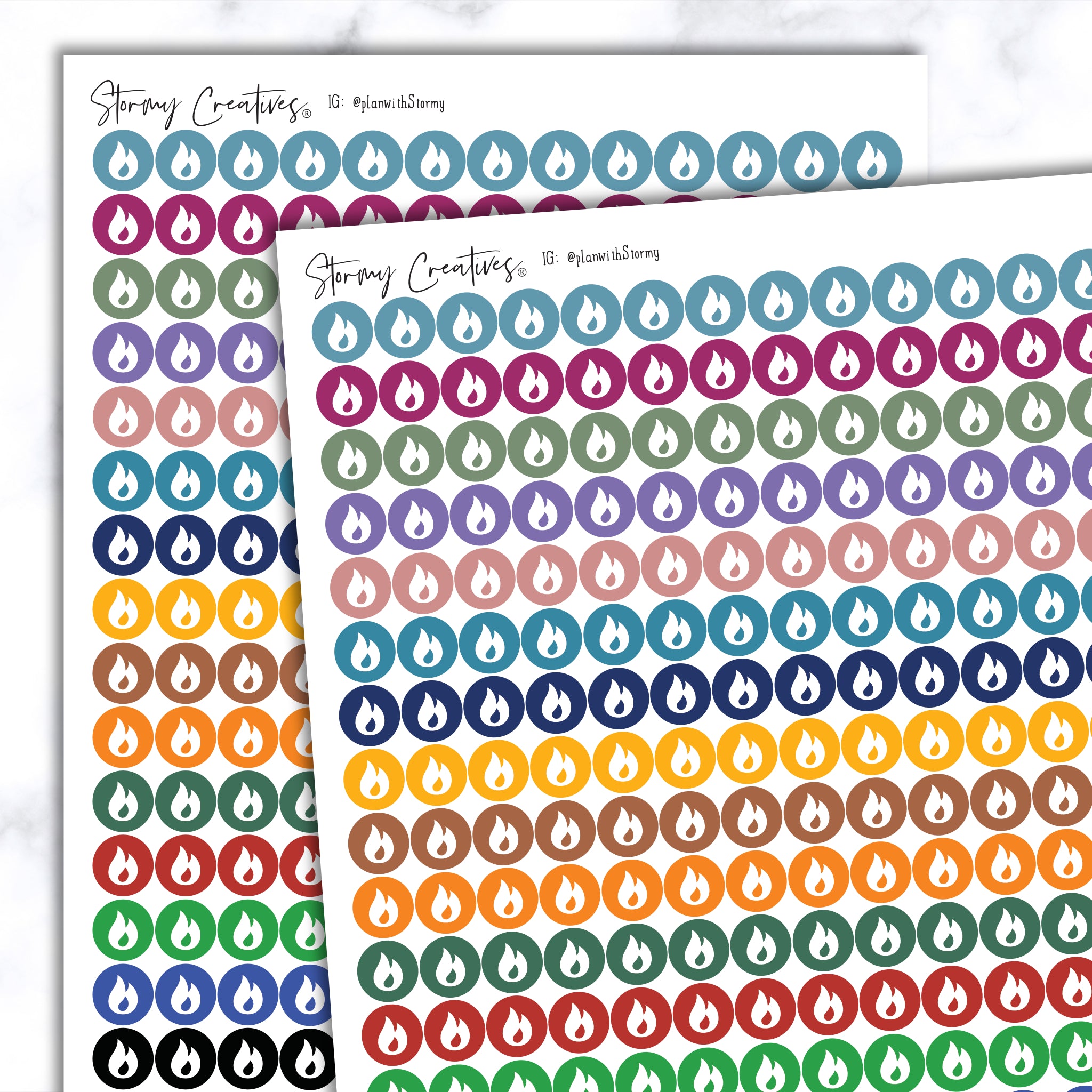 Small Flame Dots