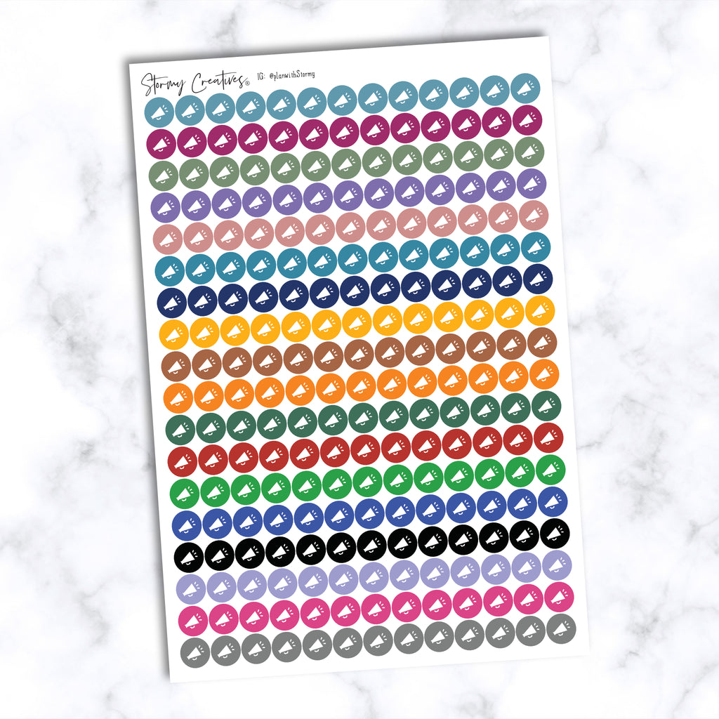 Small Megaphone Dots