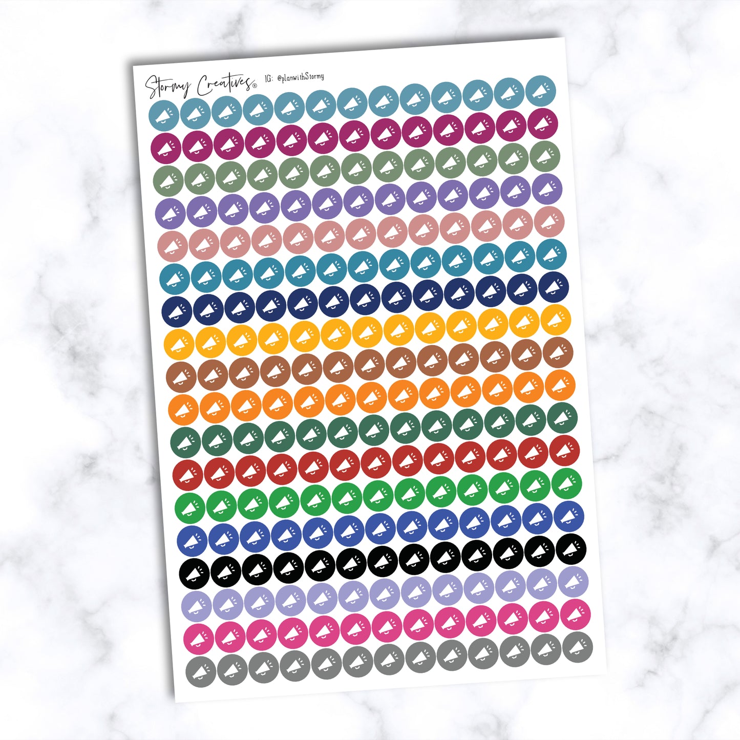 Small Megaphone Dots
