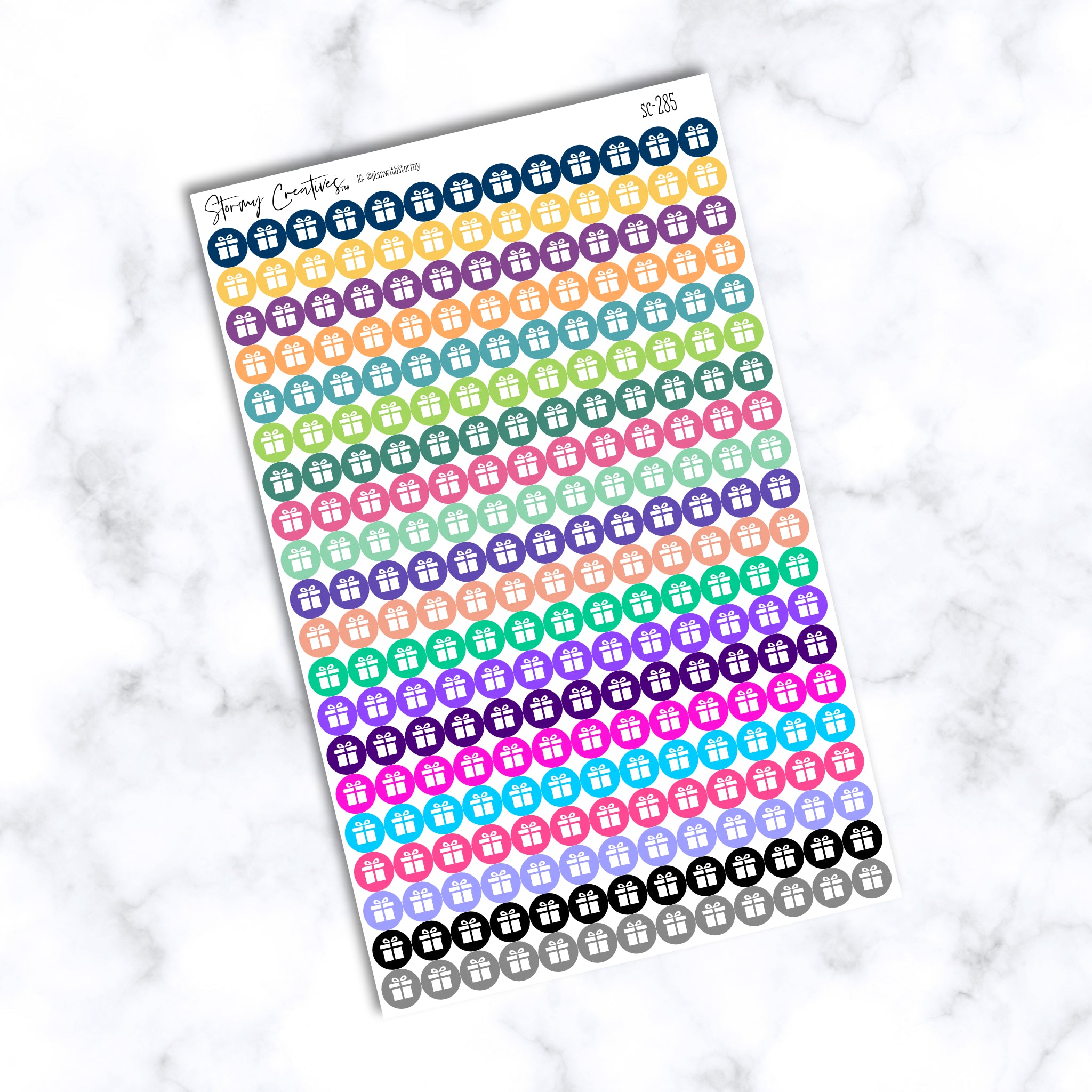Small Gift Dot Stickers