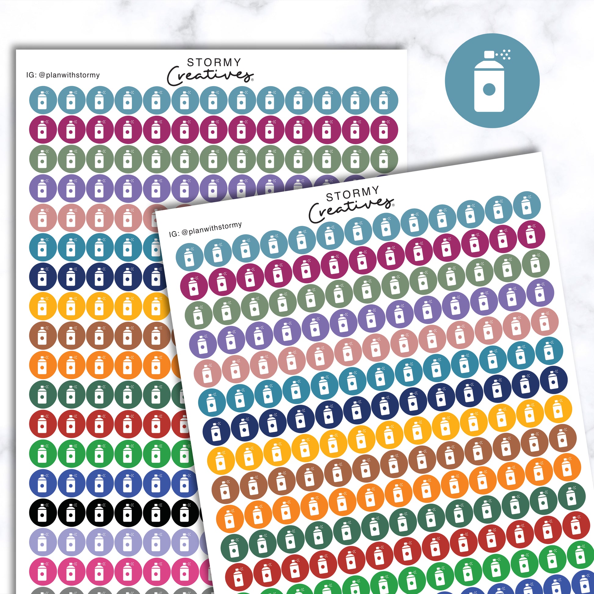 Small Spray Bottle Dots