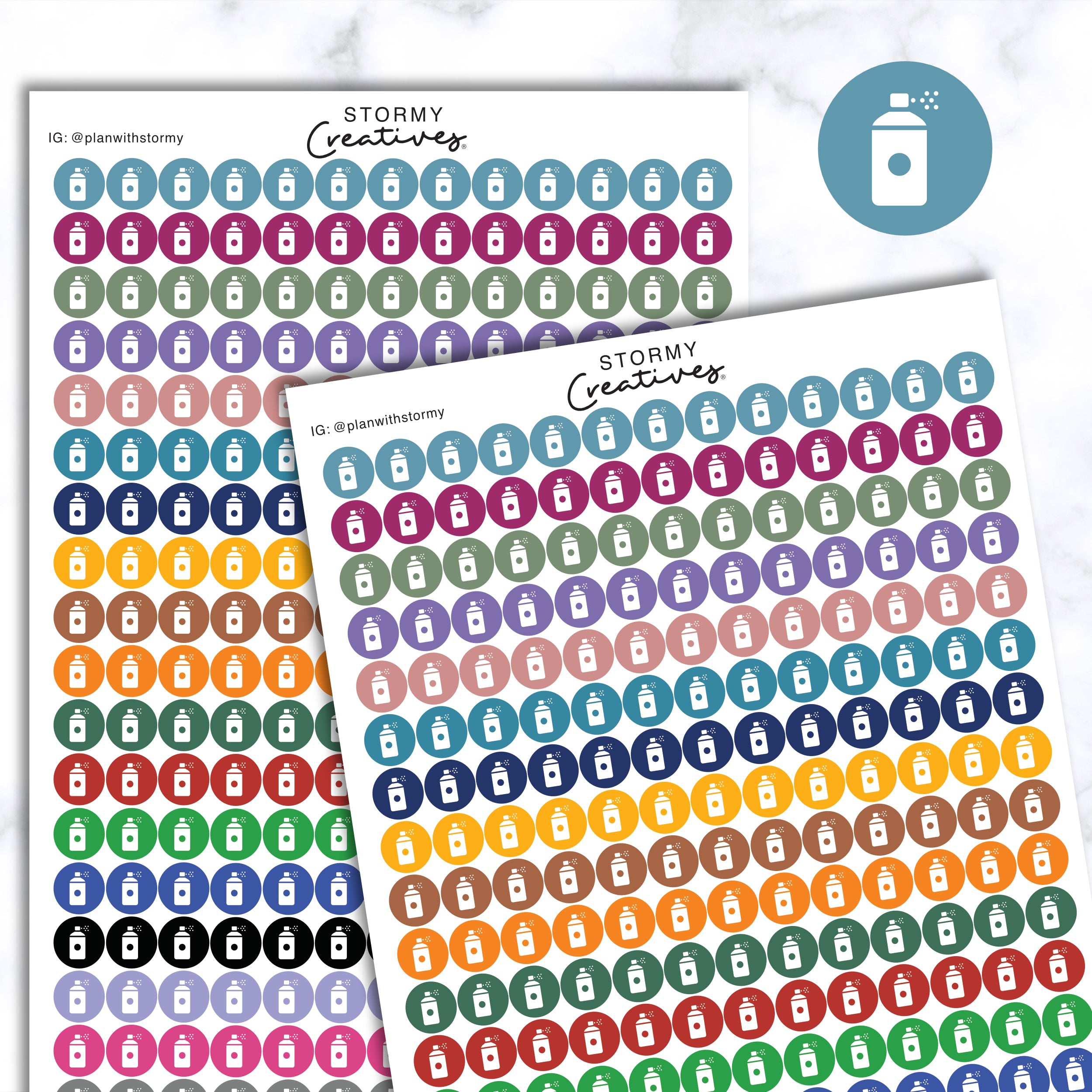 Small Spray Bottle Dots