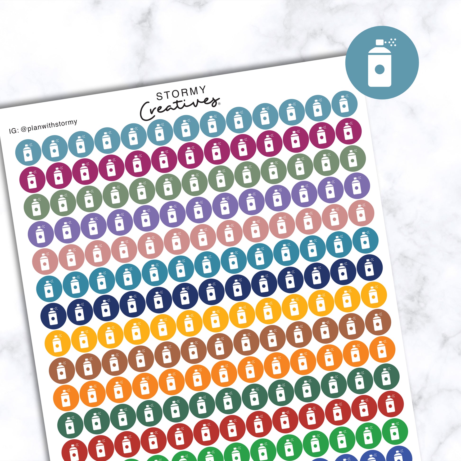 Small Spray Bottle Dots