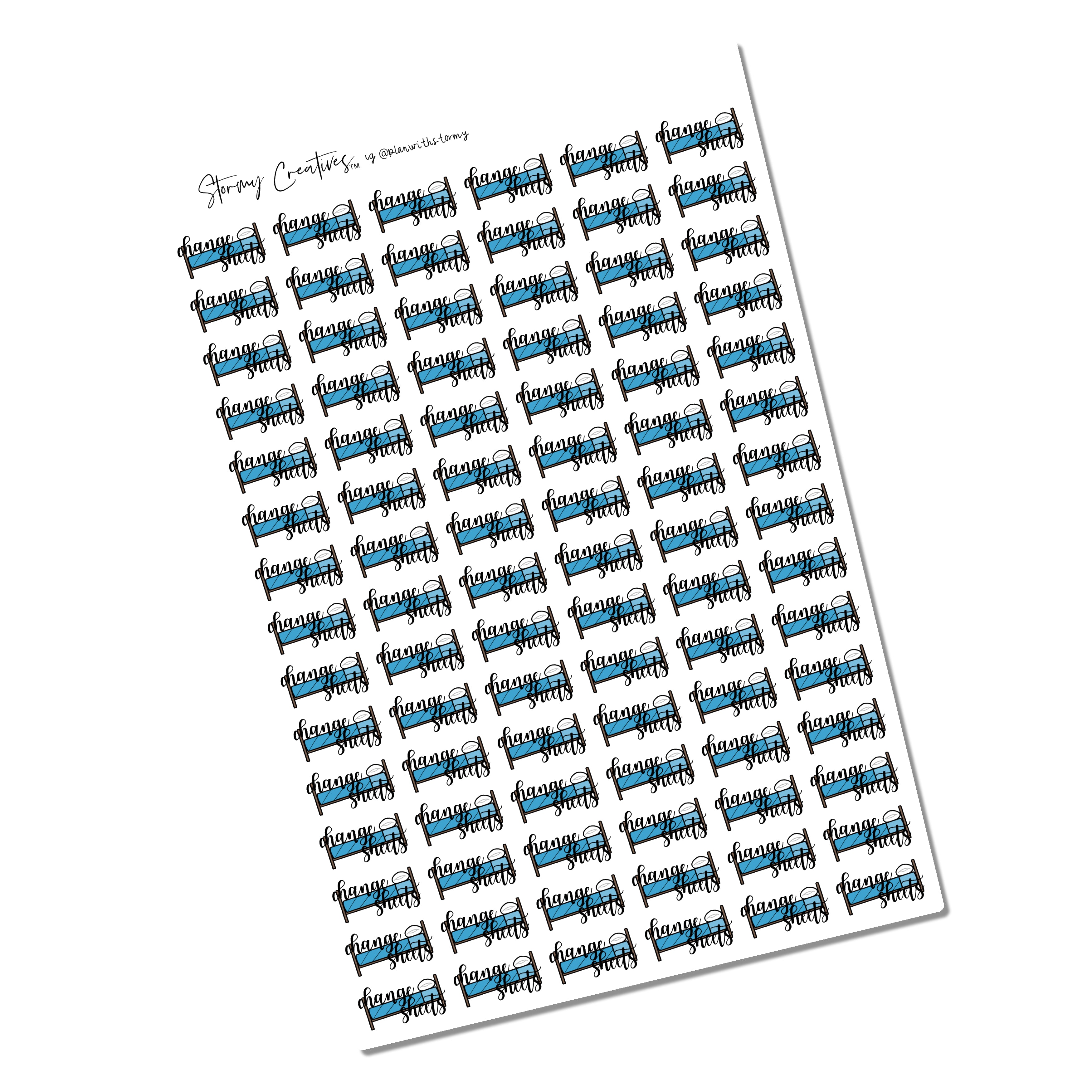 Change Sheets Stickers