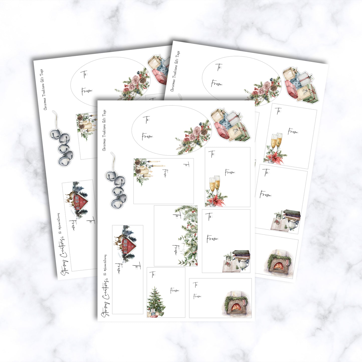 Christmas Traditions Gift Tag Set