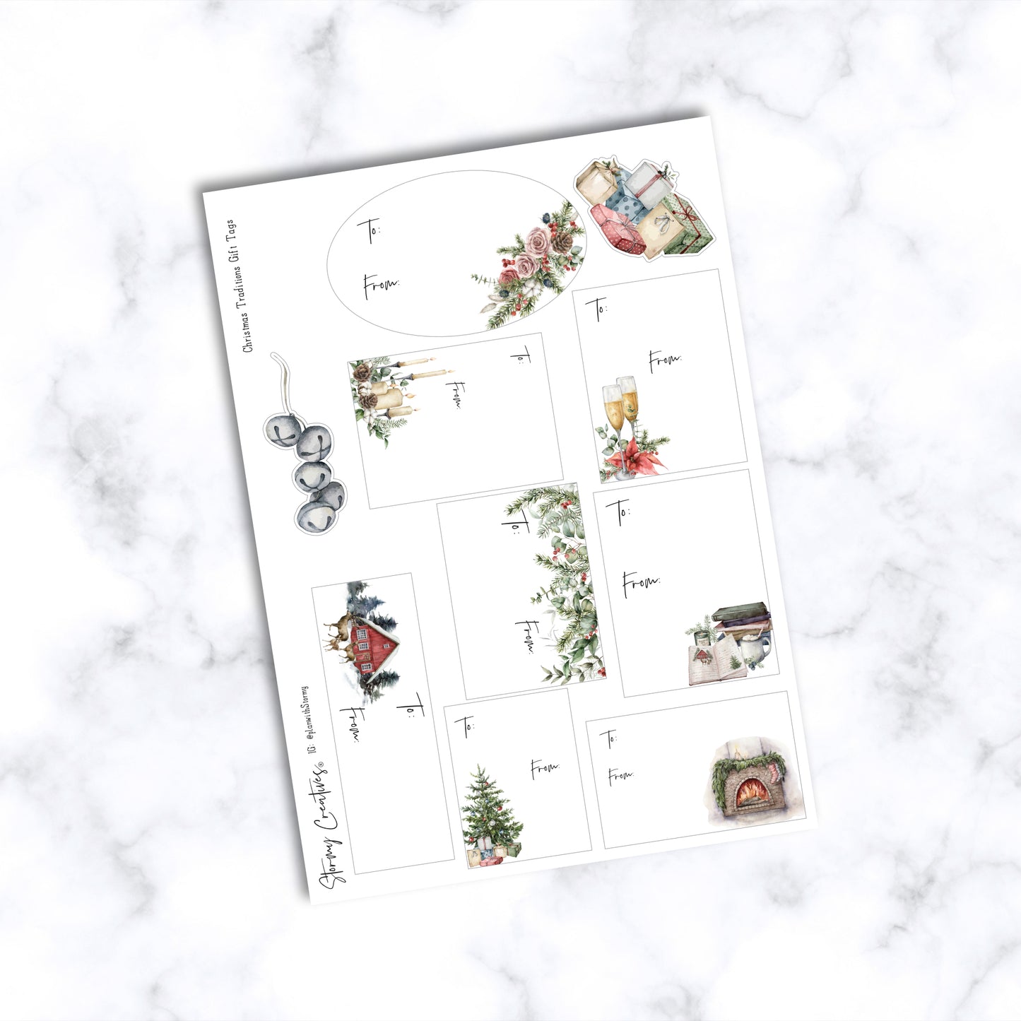 Christmas Traditions Gift Tag Set