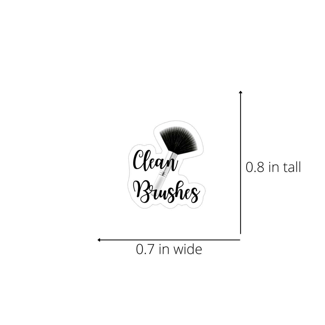 Clean Makeup Brushes Stickers StormyCreatives