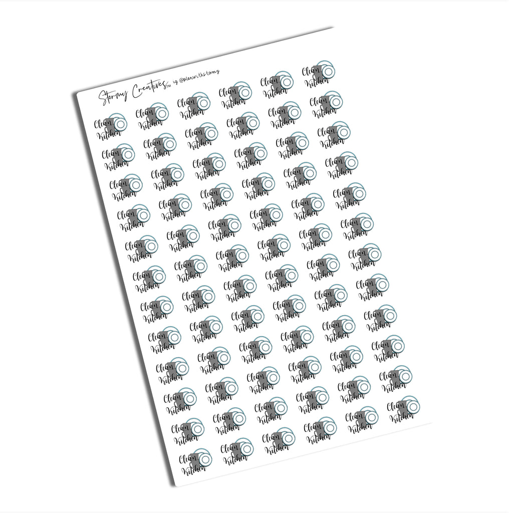 Clean Kitchen Stickers