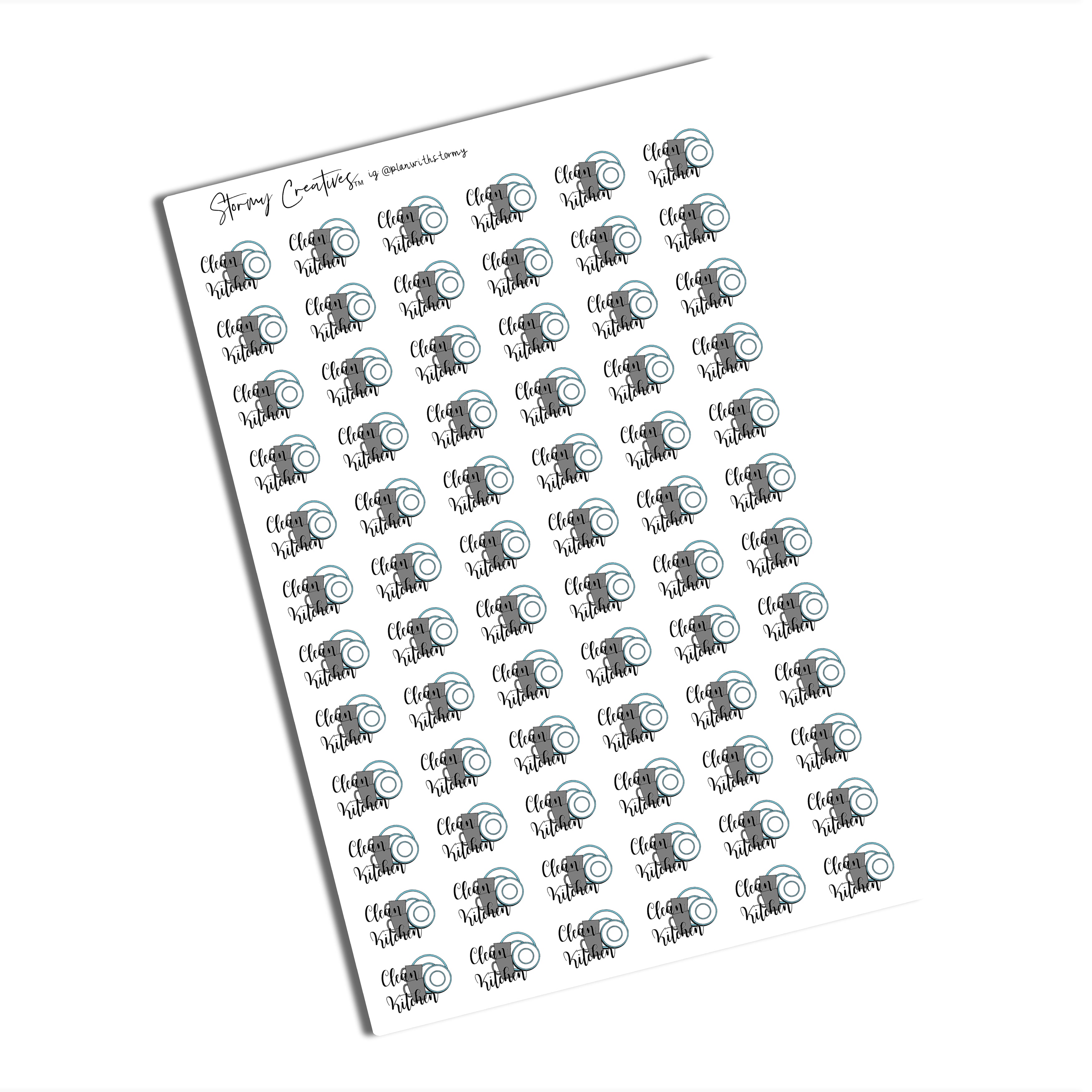 Clean Kitchen Stickers