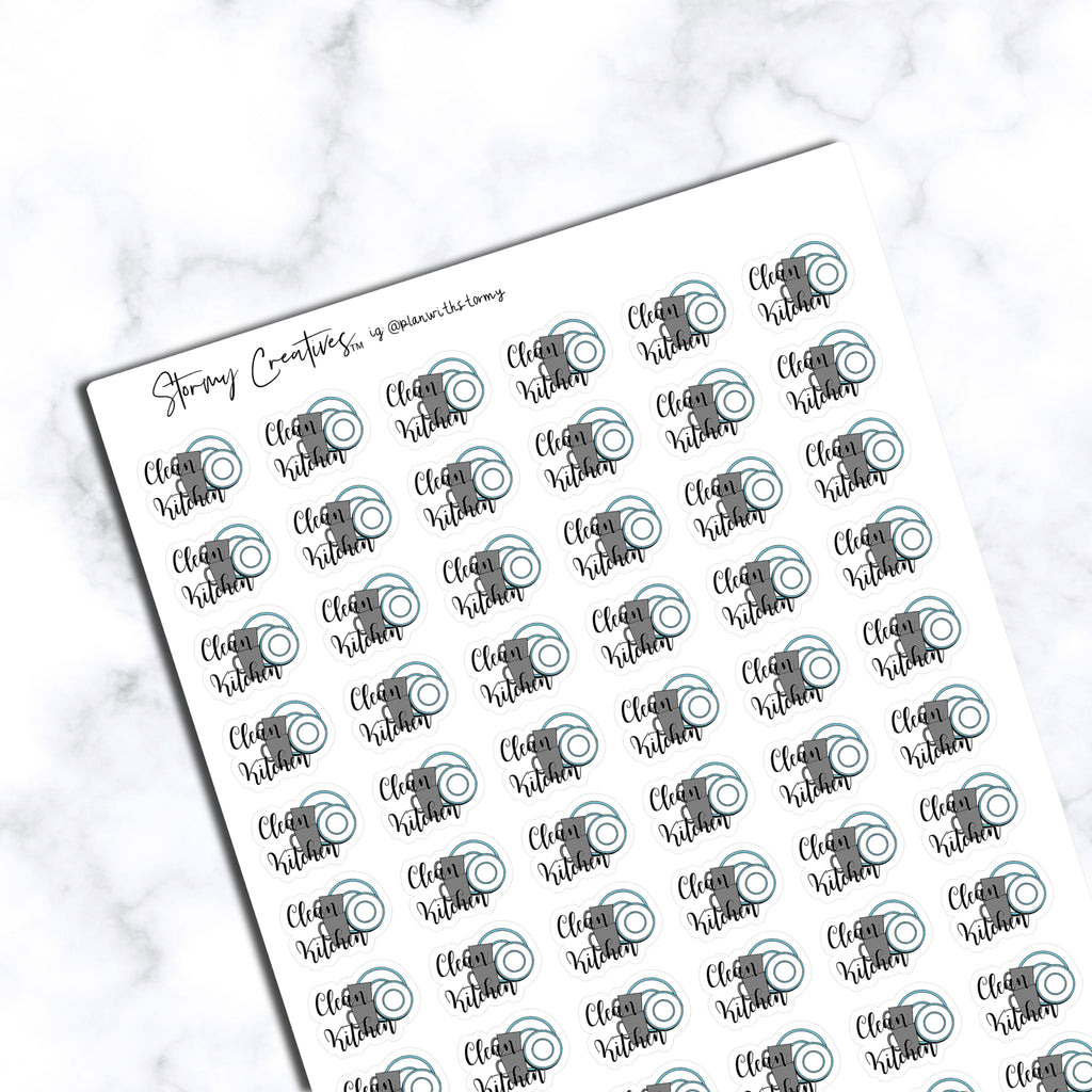 Clean Kitchen Stickers