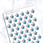 Cleaning Time Stickers
