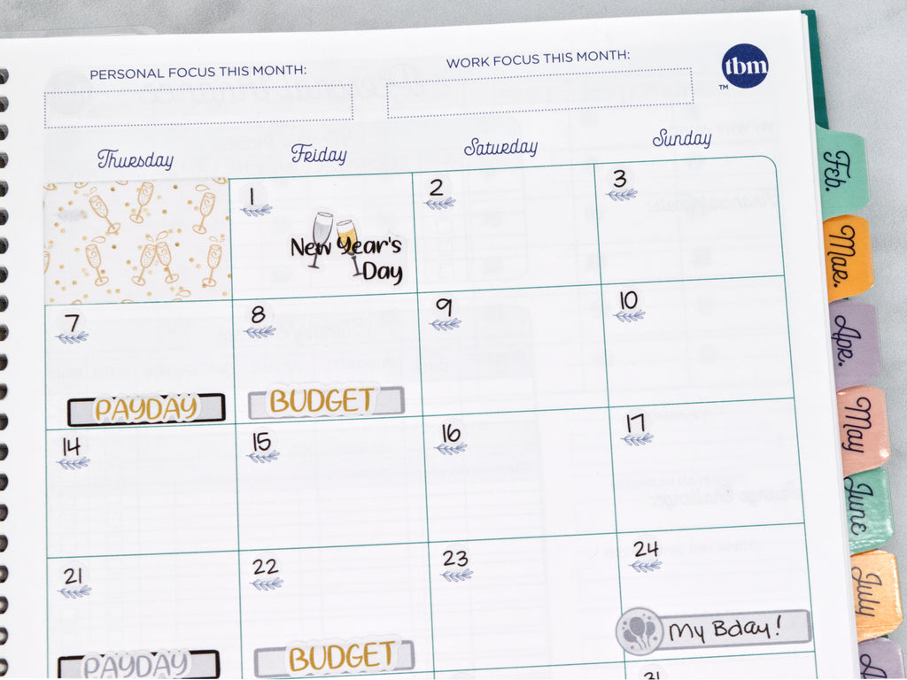 Small Date Dot Stickers