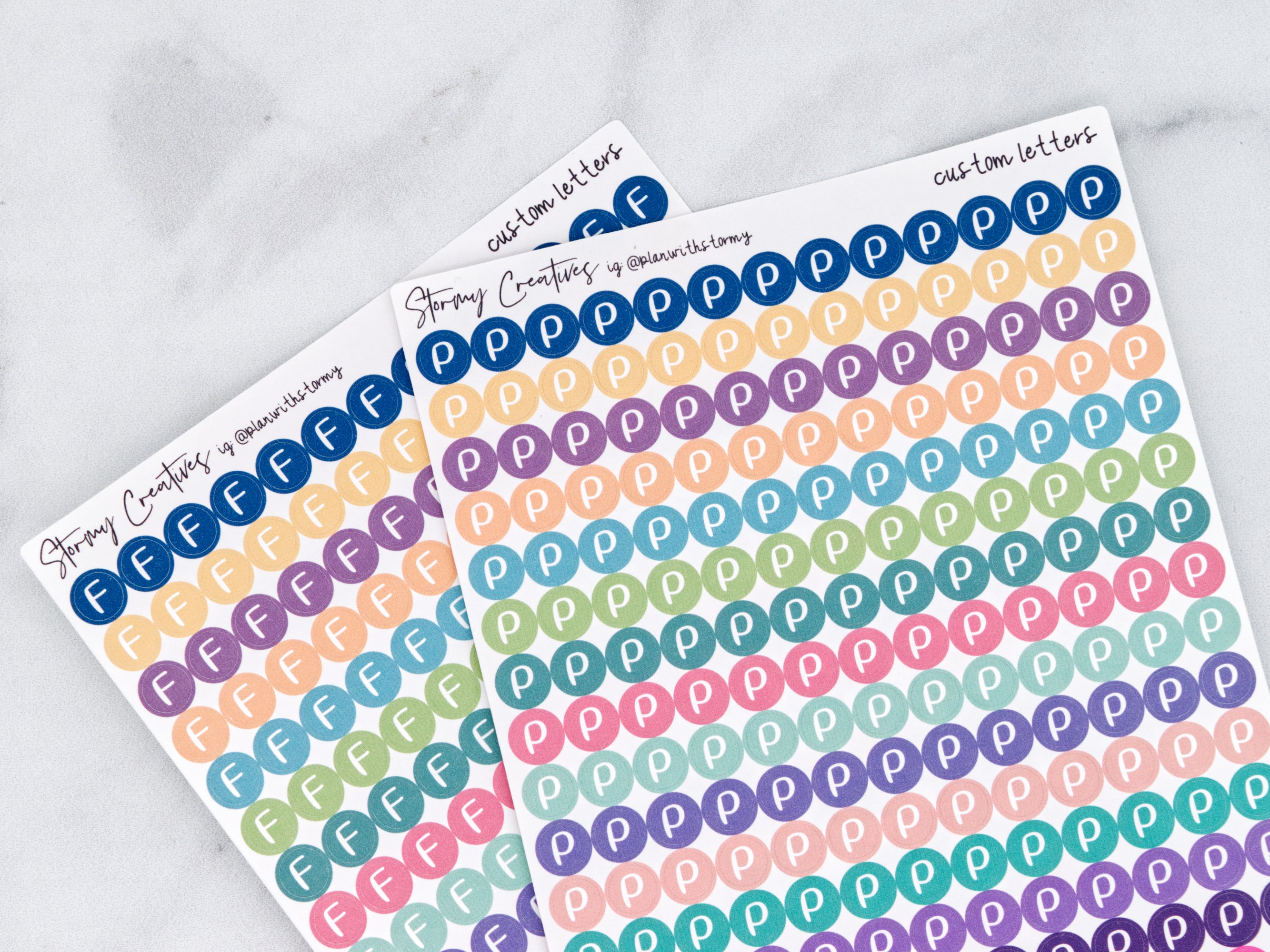 Small Letter Icons