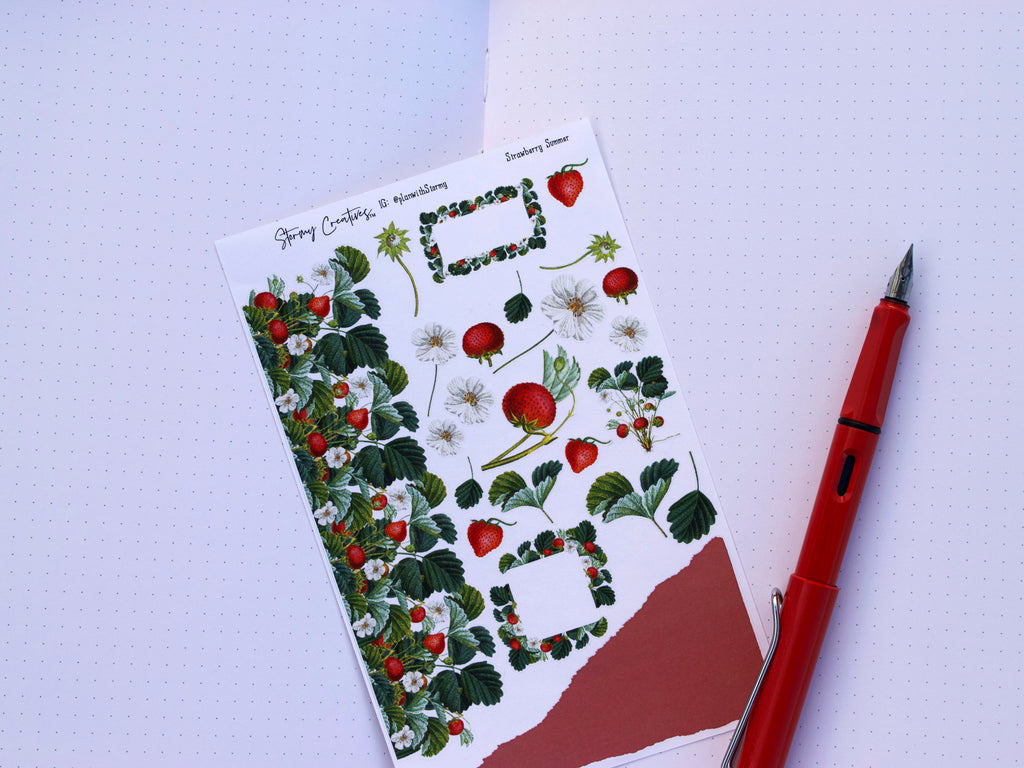 Strawberry Summer Journaling Kit