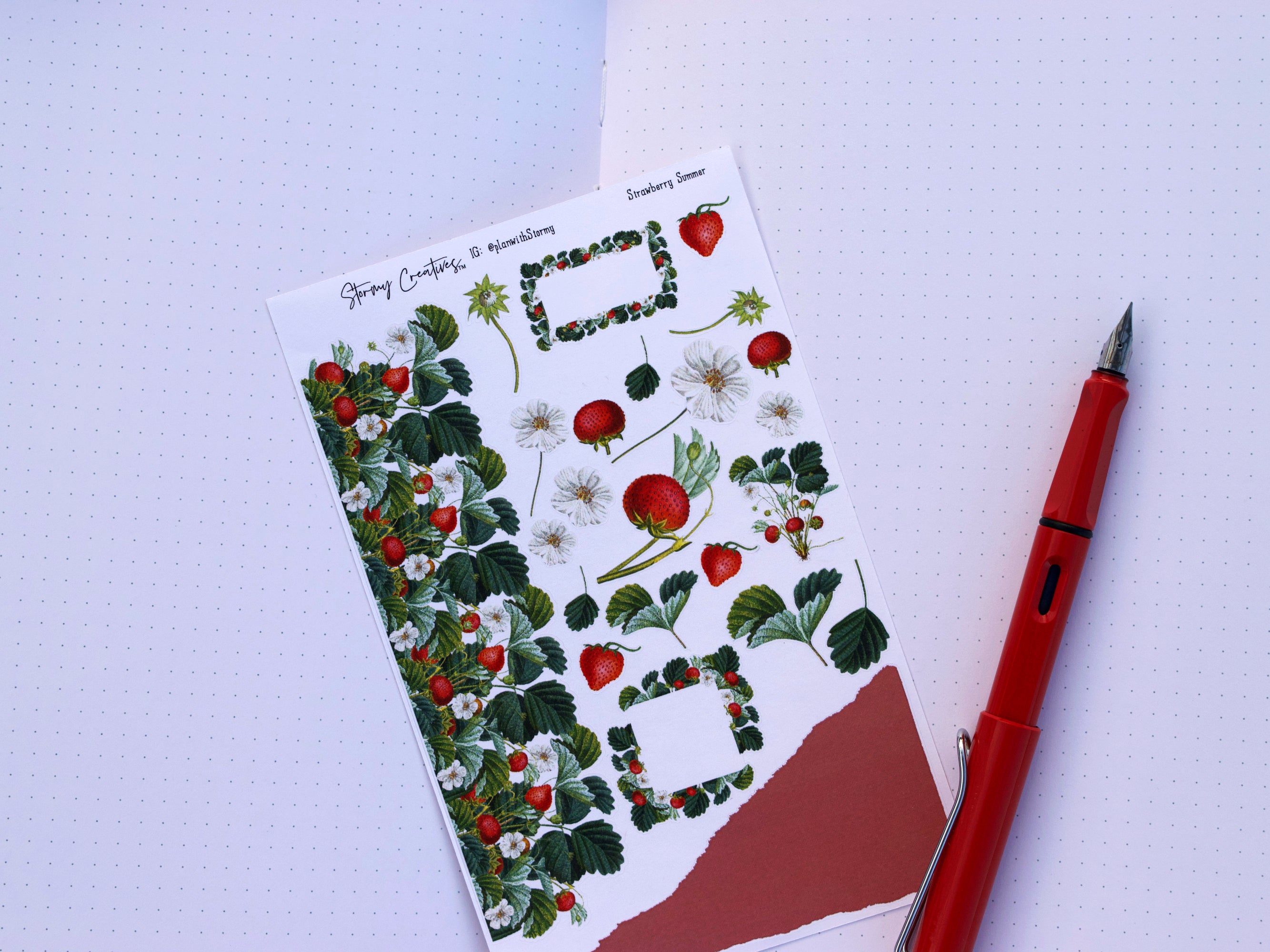 Strawberry Summer Journaling Kit