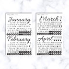 Essentials Calendar Planner and Journaling Stickers Starter Kit