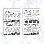 Essentials Calendar Planner and Journaling Stickers Starter Kit