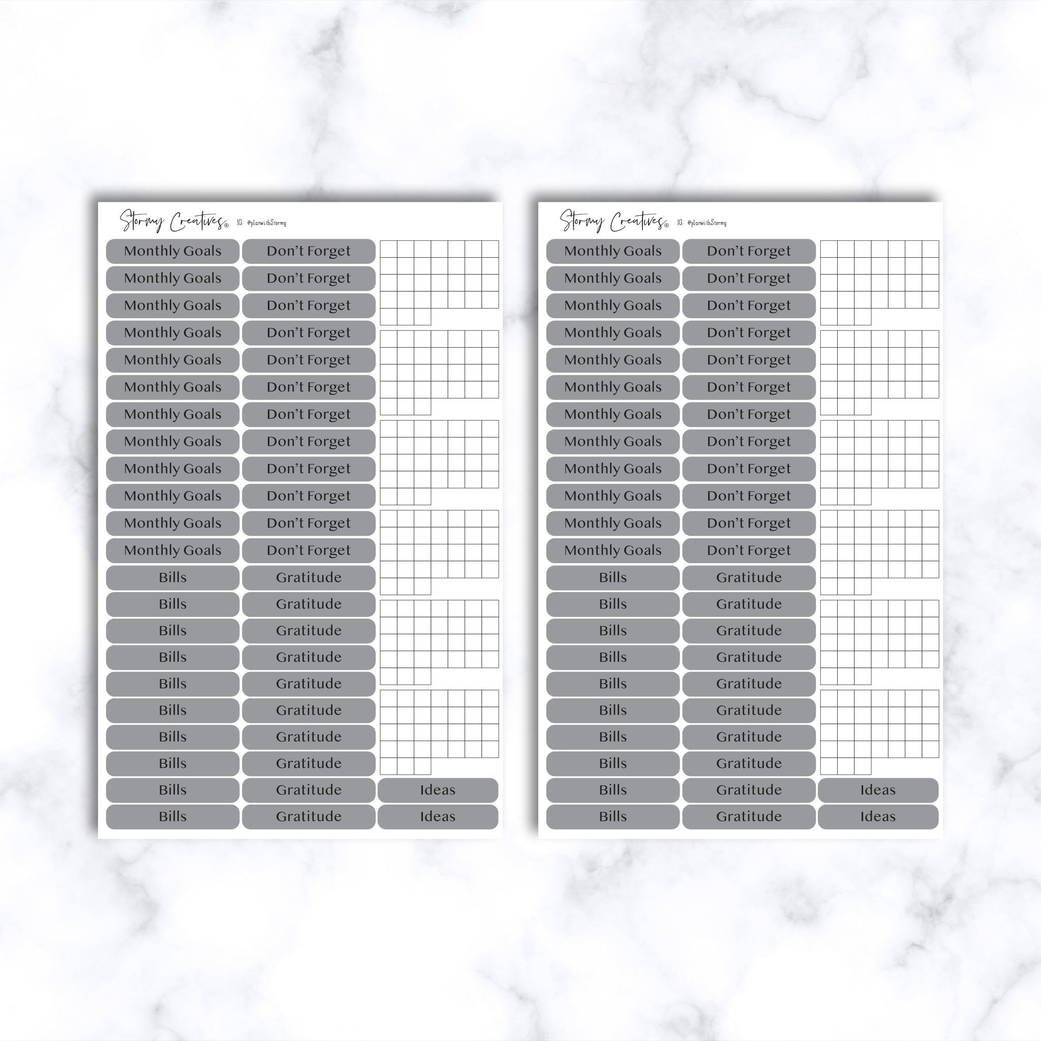 Essentials Calendar Planner and Journaling Stickers Starter Kit