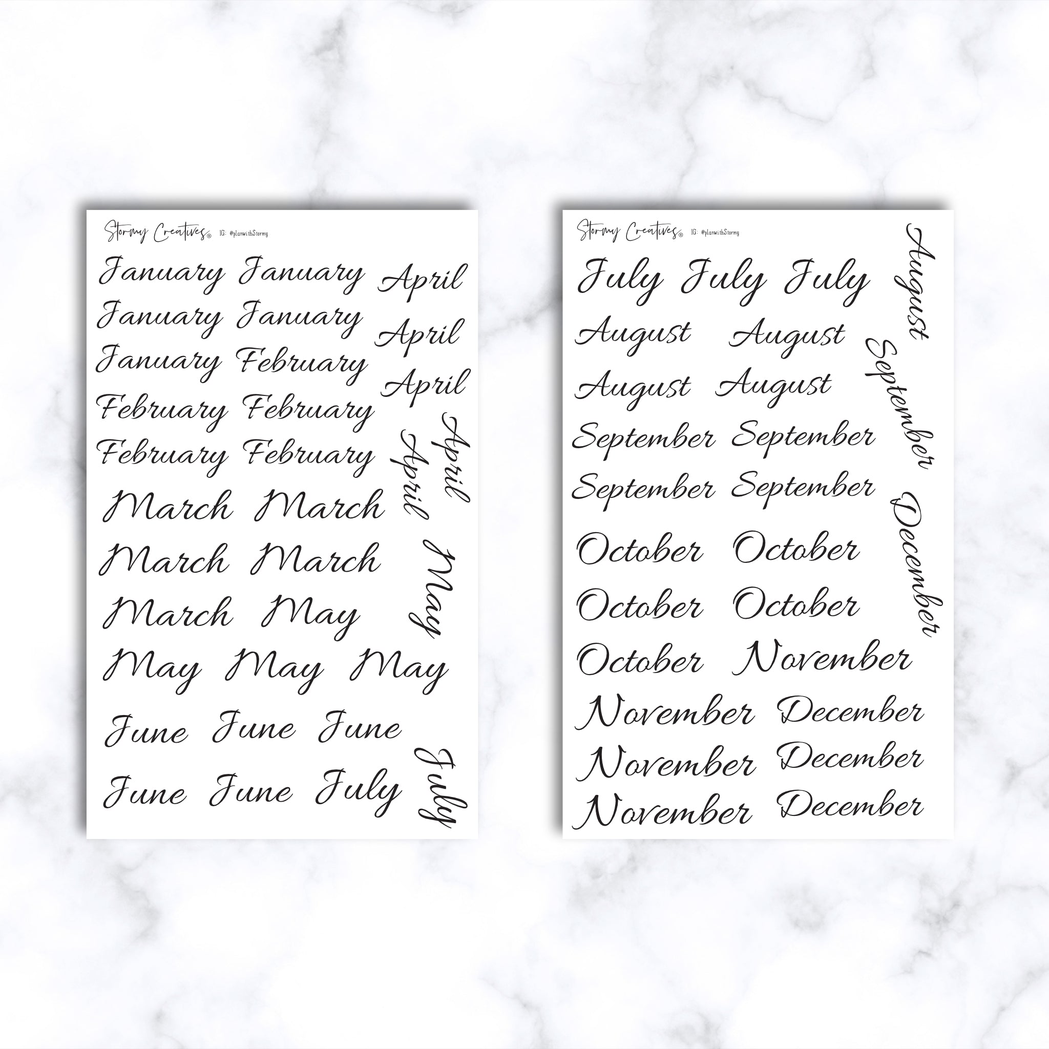 Essentials Calendar Planner and Journaling Stickers Starter Kit