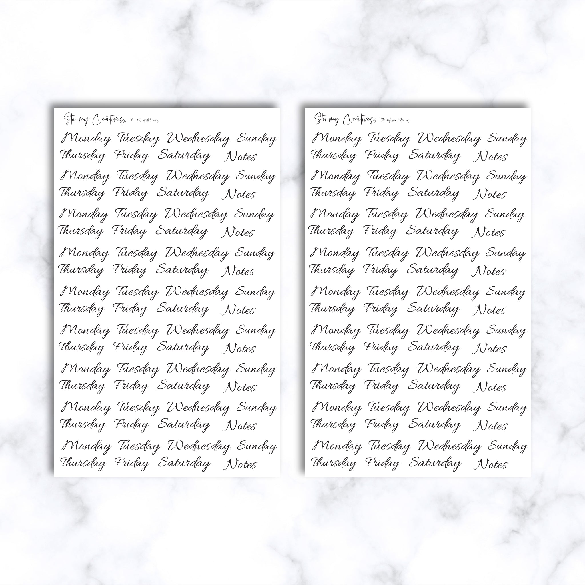 Essentials Calendar Planner and Journaling Stickers Starter Kit
