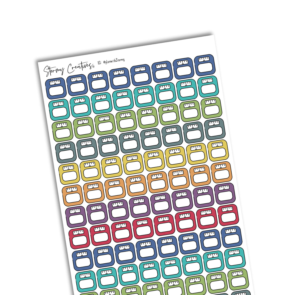 Weight Scales Tracker Stickers