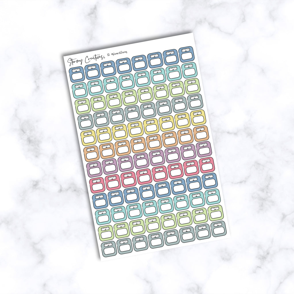 Weight Scales Tracker Stickers