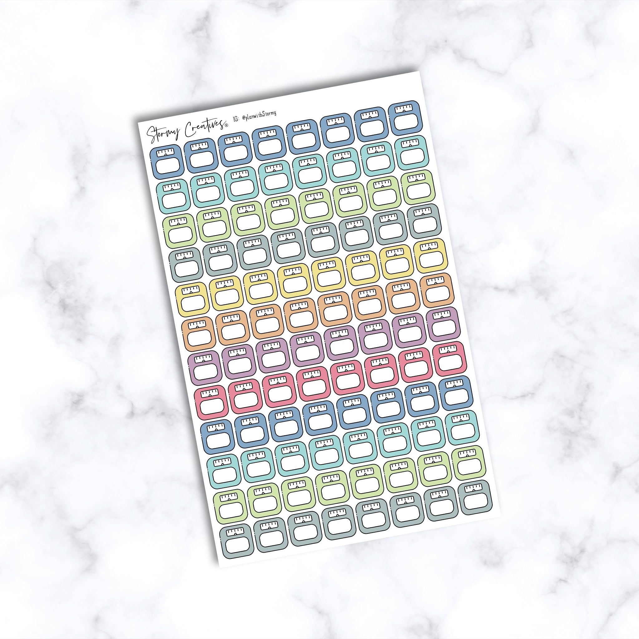 Weight Scales Tracker Stickers
