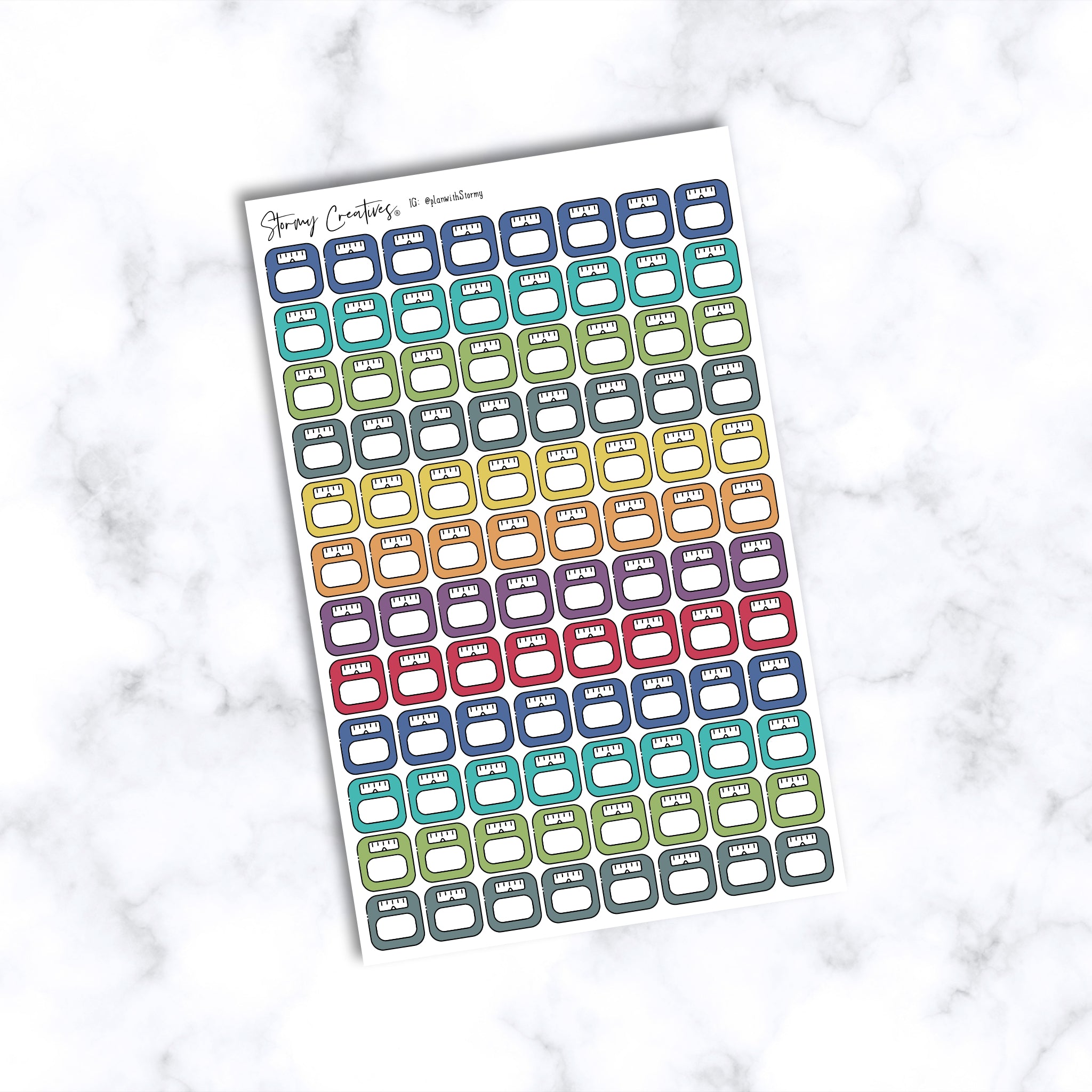 Weight Scales Tracker Stickers