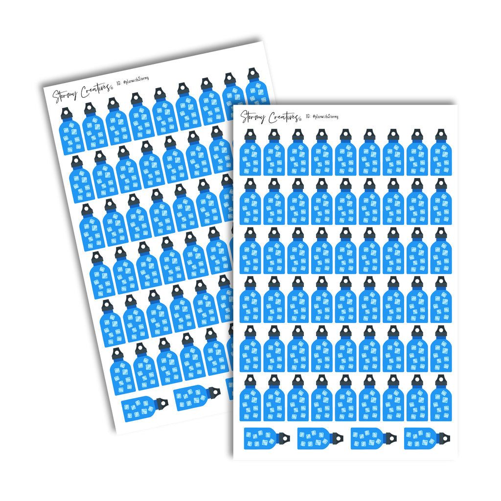 Water Bottle Tracker Stickers